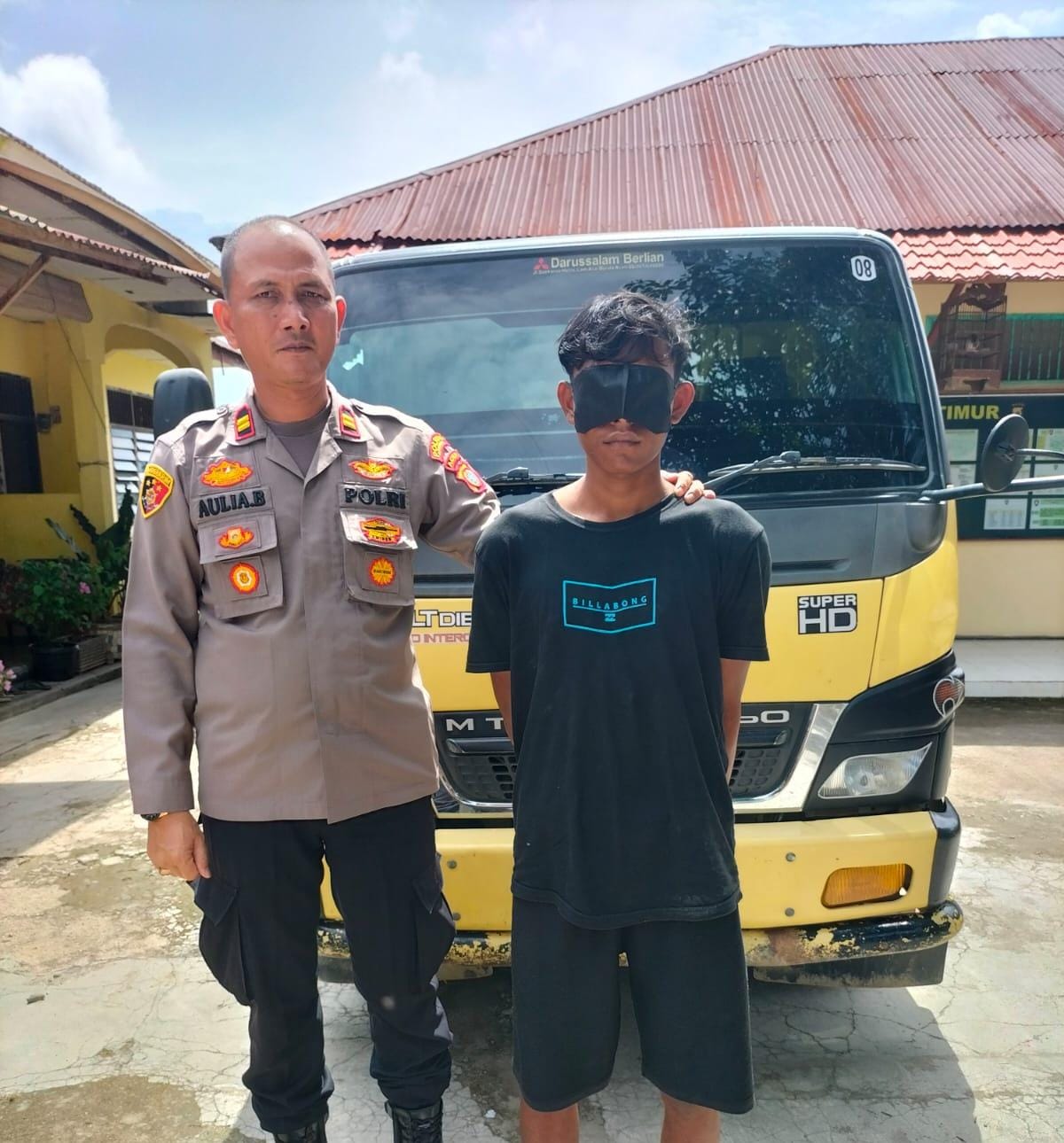 Nekat Curi Dump Truk, Seorang Pemuda di Ringkus Polsek Langsa Timur