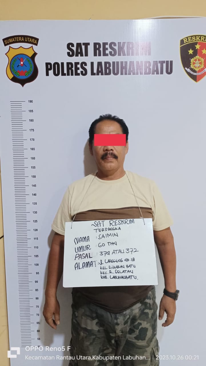 Bang Kumis Diringkus Polres Labuhanbatu Kasus Penipuan 580 Juta Modus Luluskan Anak Masuk Polri