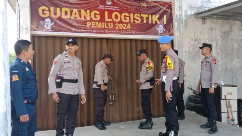 Polres Inhu Siagakan Sejumlah  Personel di KPU, dan Bawaslu