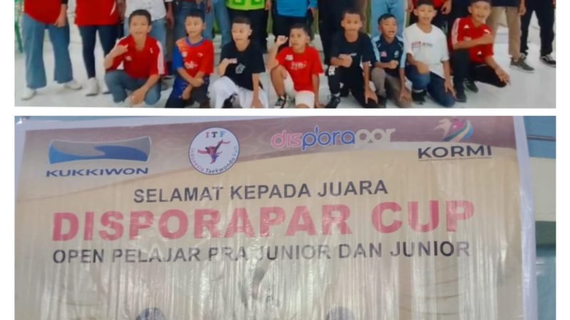 Lepas Atlet Taekwondo Putra Bahari Club Berlaga di Piala Disporapar Cup Kodya Tebing Tinggi, Camat Elmiati : Tetap Semangat