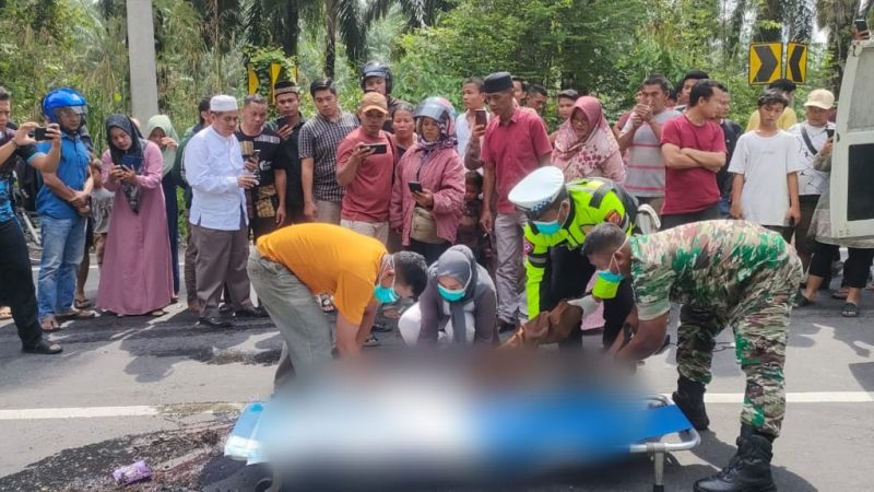 Kecelakaan Maut, Truk LPG Vs Sepeda Motor Di Aceh Singkil, 1 Tewas