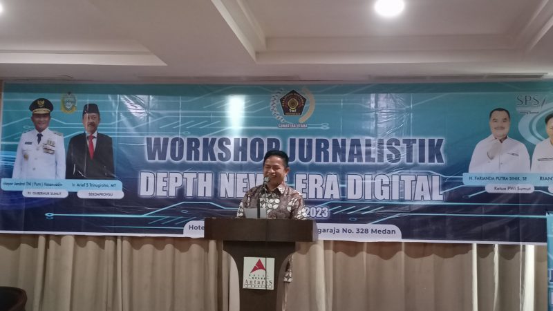 Pj Gubernur Hassanudin Buka Workshop Jurnalistik, Yakini Media Cetak Miliki Segmen Sendiri