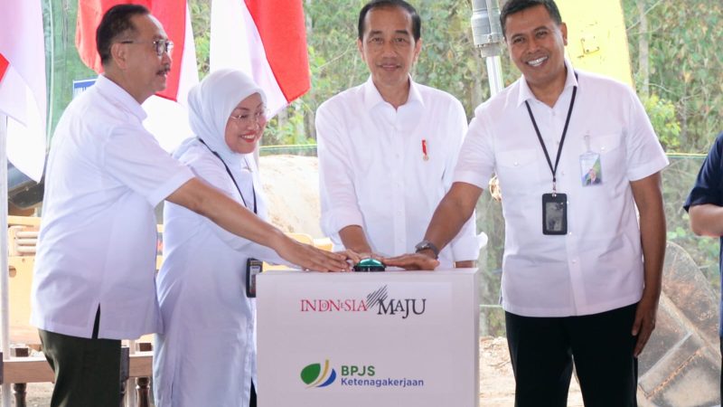 Padukan Konsep Alam, Budaya dan Manusia, Presiden Jokowi Groundbreaking Kantor BPJS Ketenagakerjaan di IKN