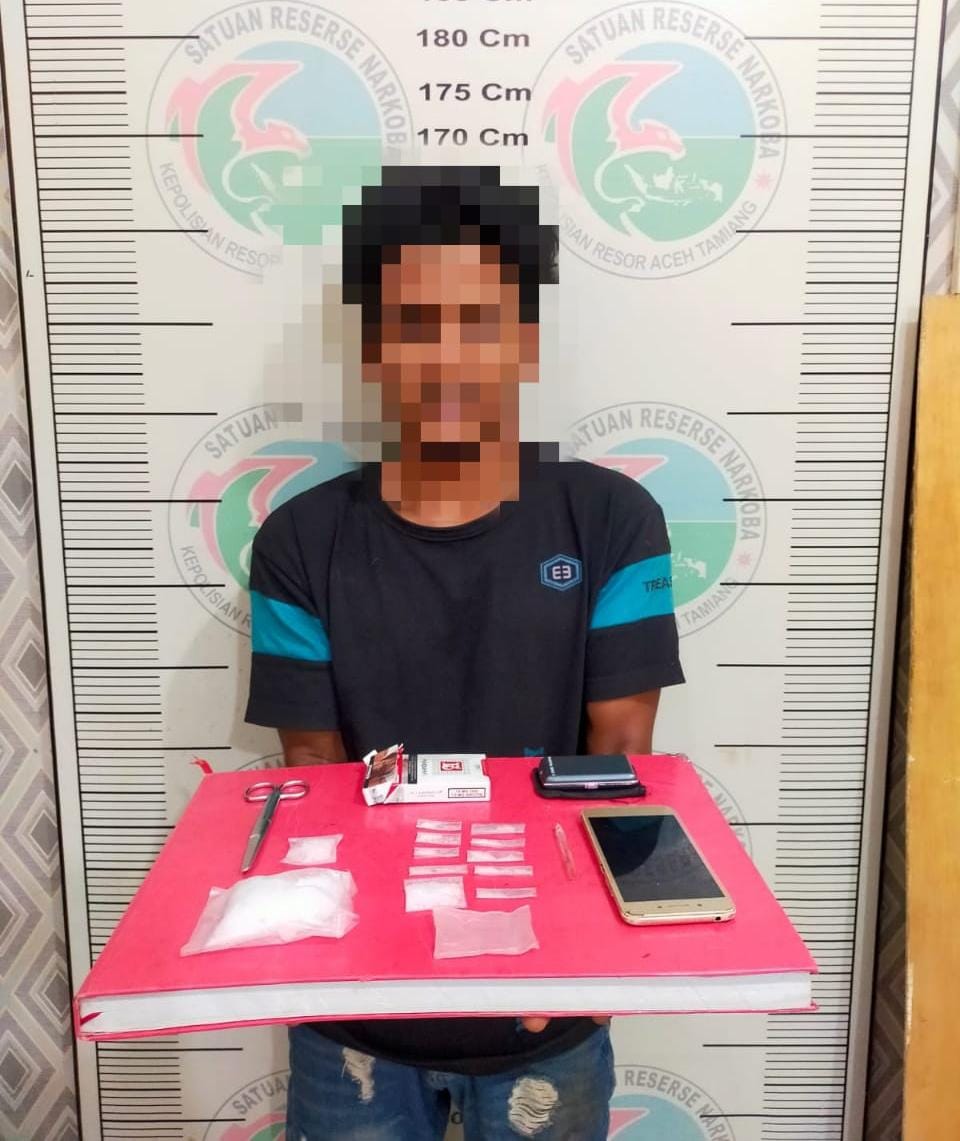 Edarkan Sabu, Seorang Pemuda di Ringkus Sat Resnarkoba Polres Aceh Tamiang