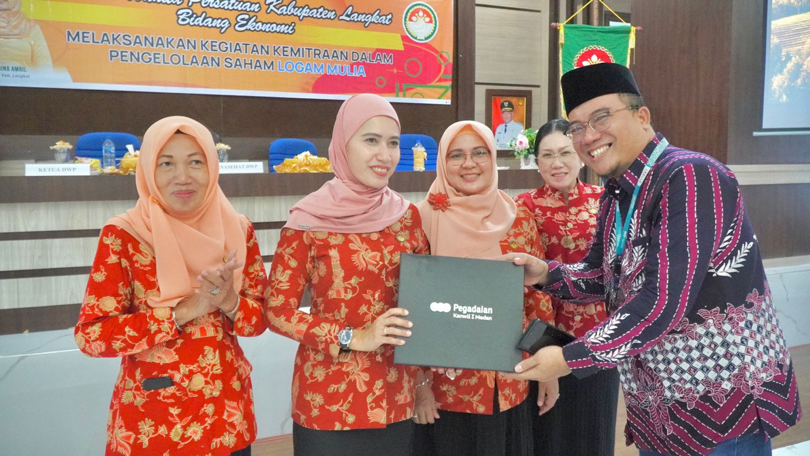 Pertemuan Bulanan, DWP Langkat Jalin Kemitraan Pengelolaan Logam Mulia