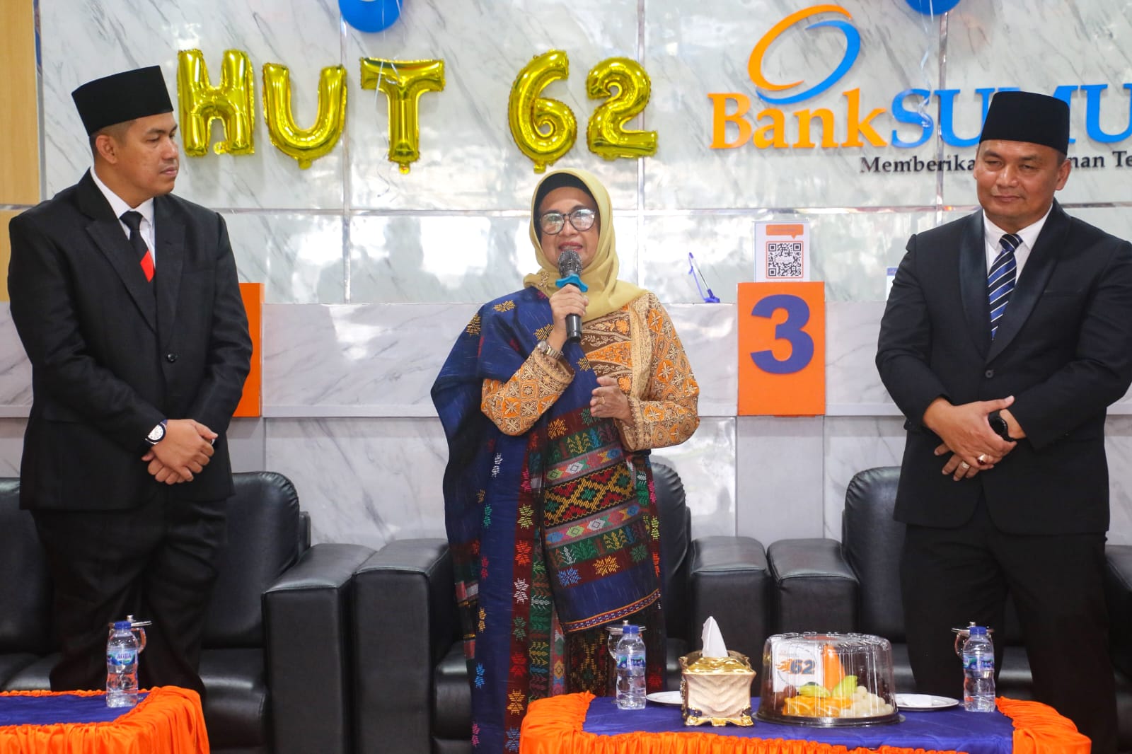 Wali Kota dr Susanti Dewayani Hadiri Perayaan HUT ke-62 Bank Sumut di Kantor Cabang Pematang Siantar
