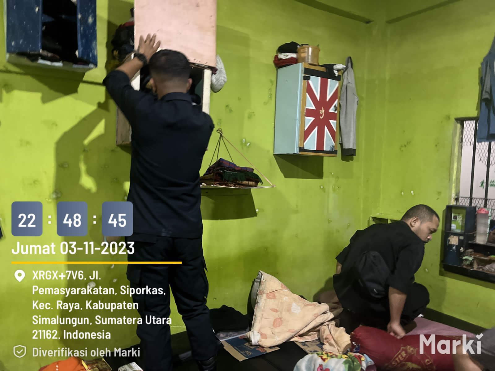 Laksanakan Tiga Kunci Pemasyarakatan Maju, Jajaran Pengamanan Lapas Narkotika Kelas IIA Pematangsiantar Gelar Razia Insidentil