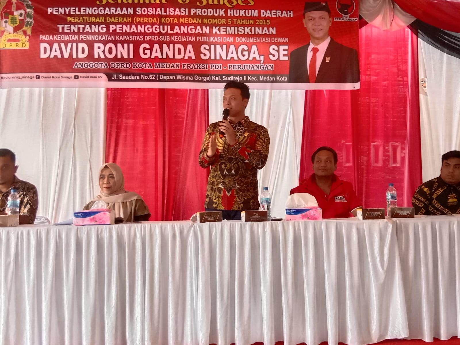 Saat Pelaksanaan Sosperda, Masyarakat Sudirejo II Kembali Do’akan David Roni Duduk 2 Periode