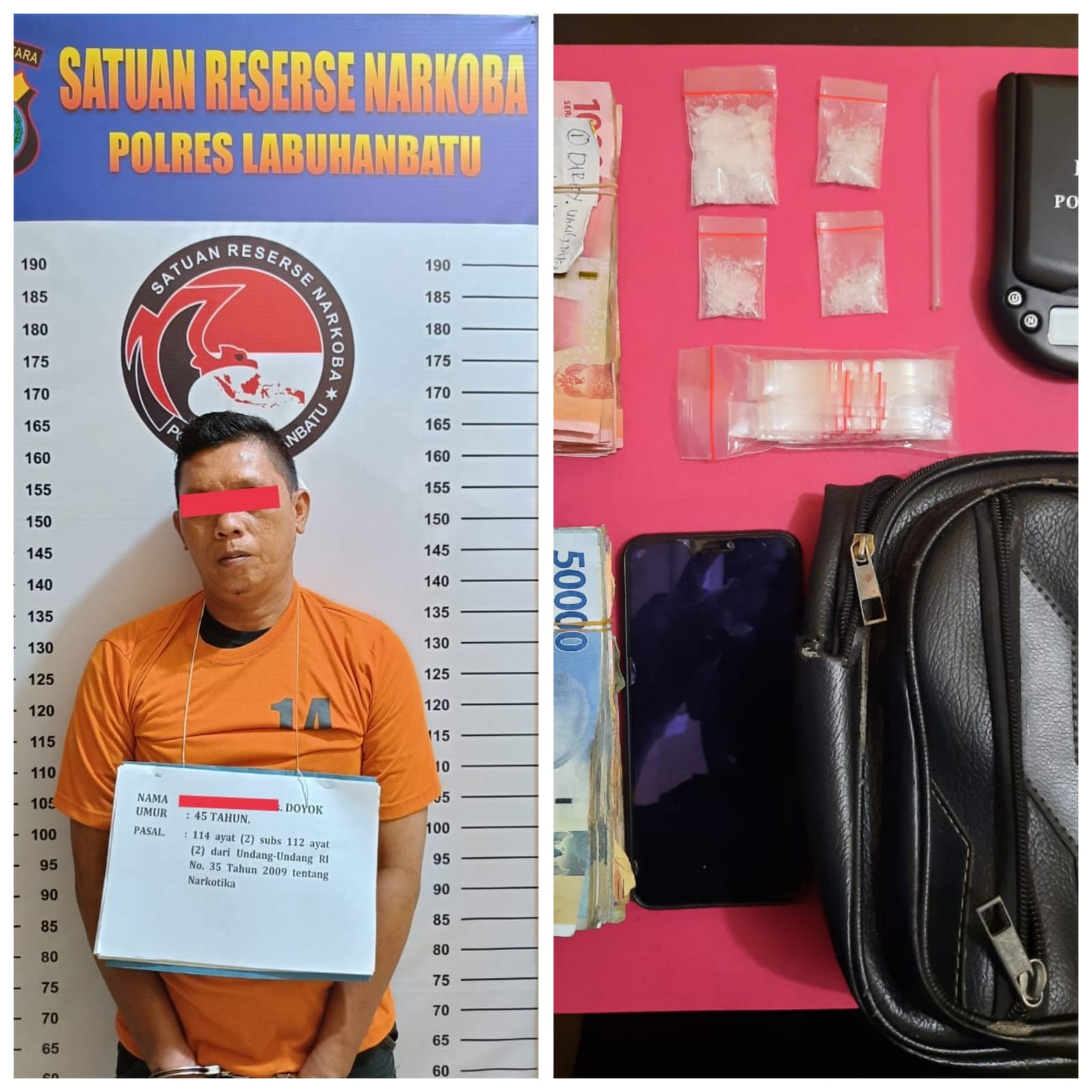 Atas Informasi Masyarakat, Polres Labuhanbatu Ringkus Pelaku Narkoba