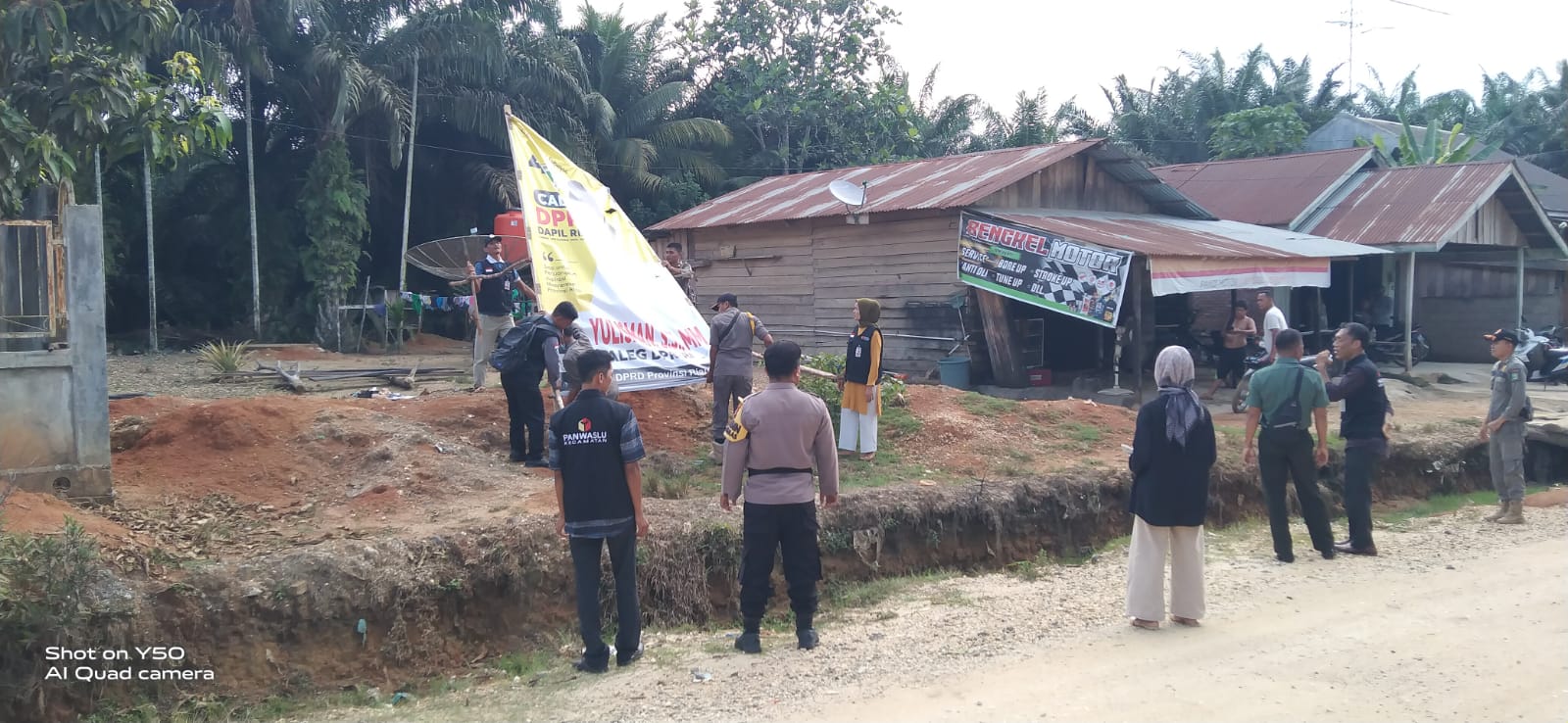 Polres Inhu Kawal Penertiban APS dan APK di Sejumlah Kecamatan