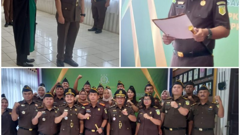 Kejari Lantik dan Lakukan Sartijab Pejabat Kasi Intel Inhu Riau