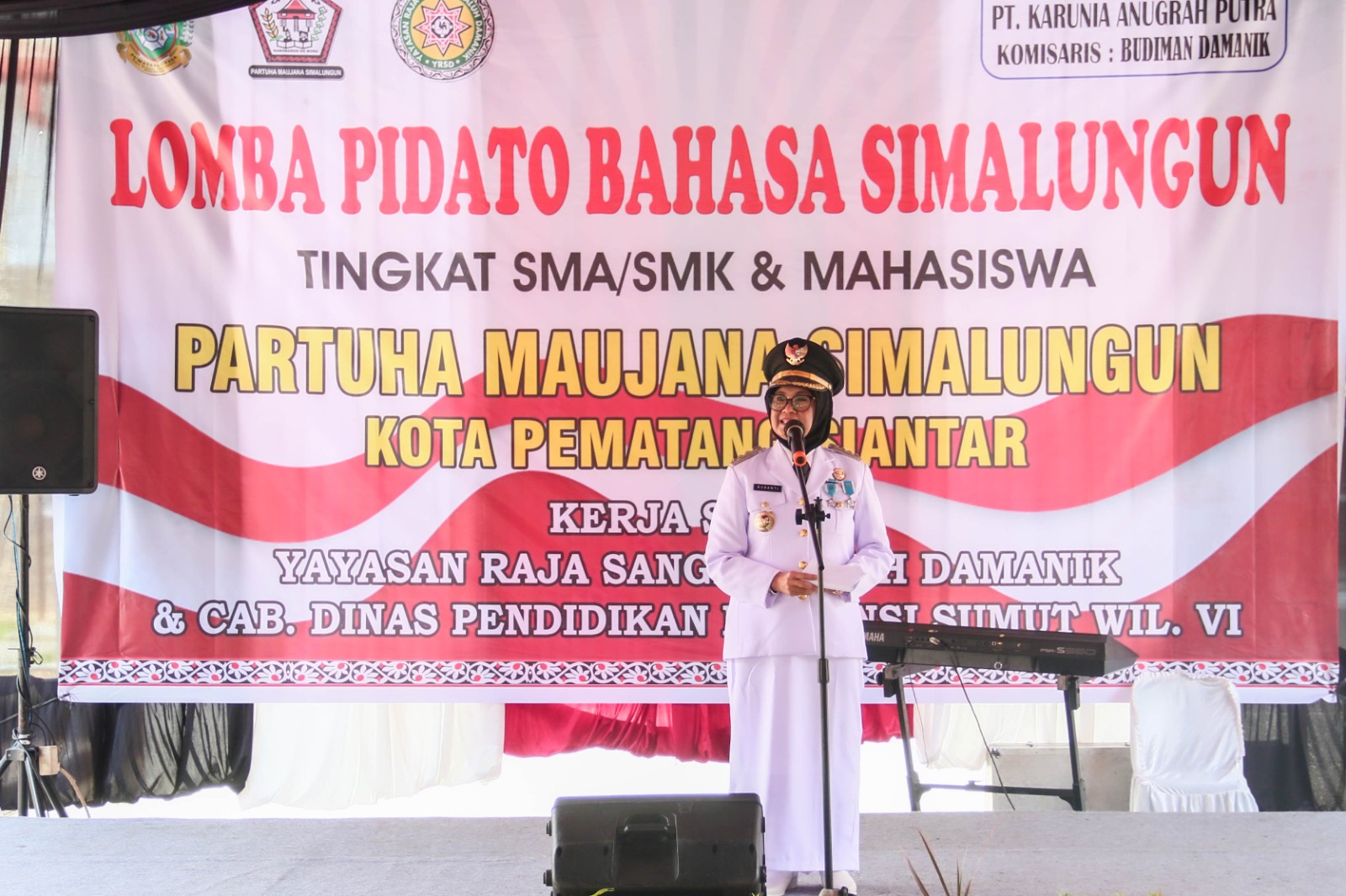 Wali Kota Pematang Siantar Buka Lomba Pidato Bahasa Simalungun Tingkat SMA/SMK Cabdis Wilayah VI Sumut dan Mahasiswa yang Diselenggarakan Partuha Maujana Simalungun