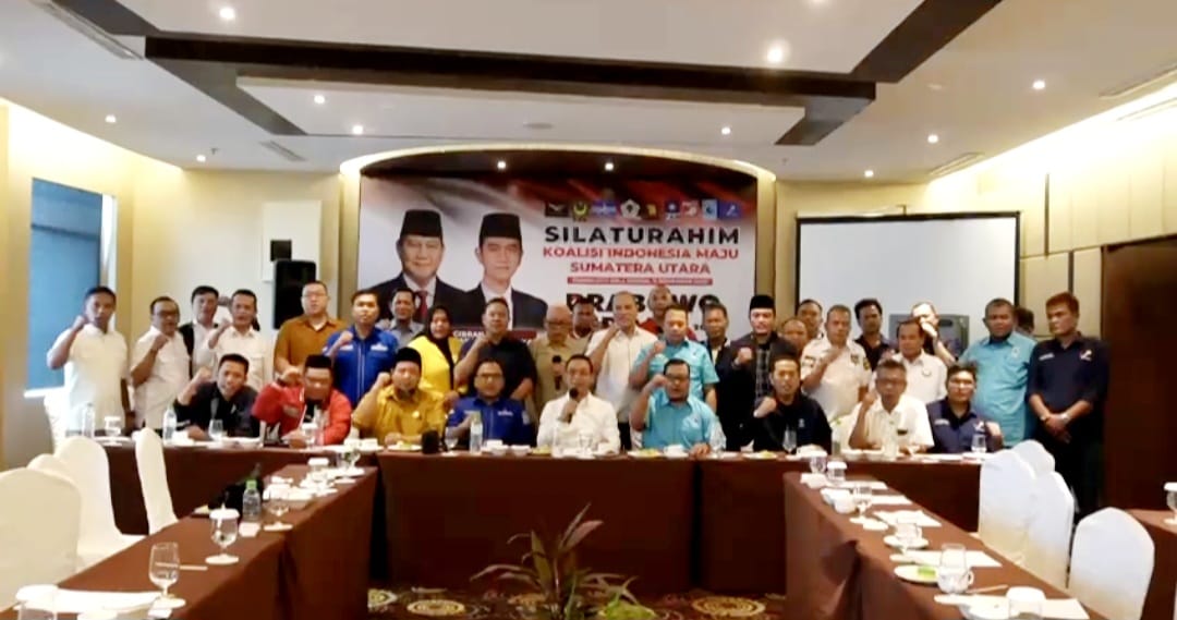 Parpol Pengusung Prabowo-Gibran di Sumut Targetkan Menang Satu Putaran