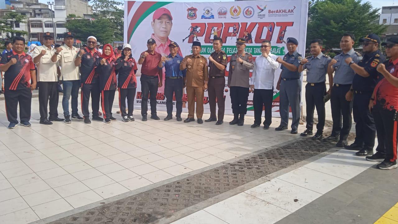 Polres Tanjung Balai Turut Pembukaan Pekan Olahraga Pelajar Bersama Walikota