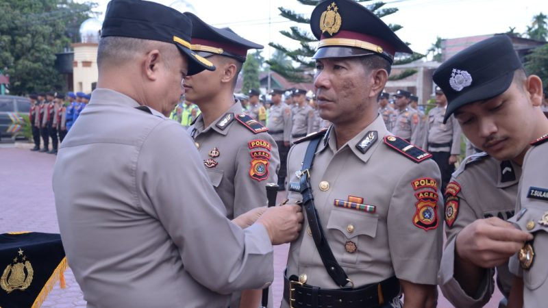 Sertijab Polres Langsa, Ipda Rahmad Jabat Kasat Reskrim