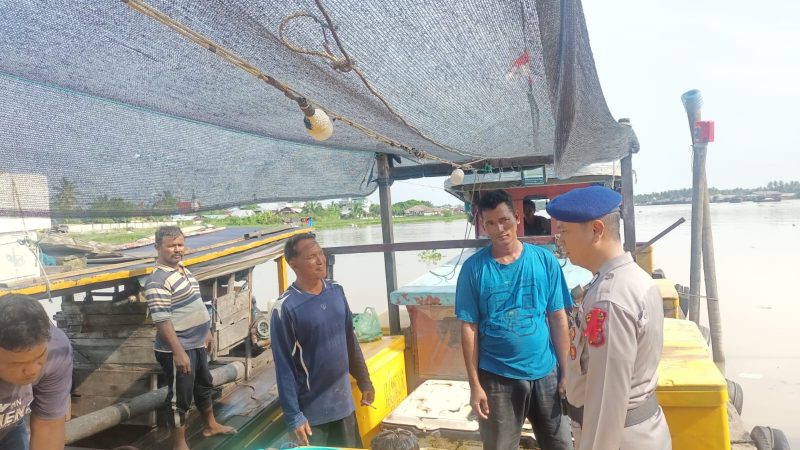 Sat Pol Airud Polres Tanjung Balai Ajak Warga Turut Jaga Kamtibmas Diperairan
