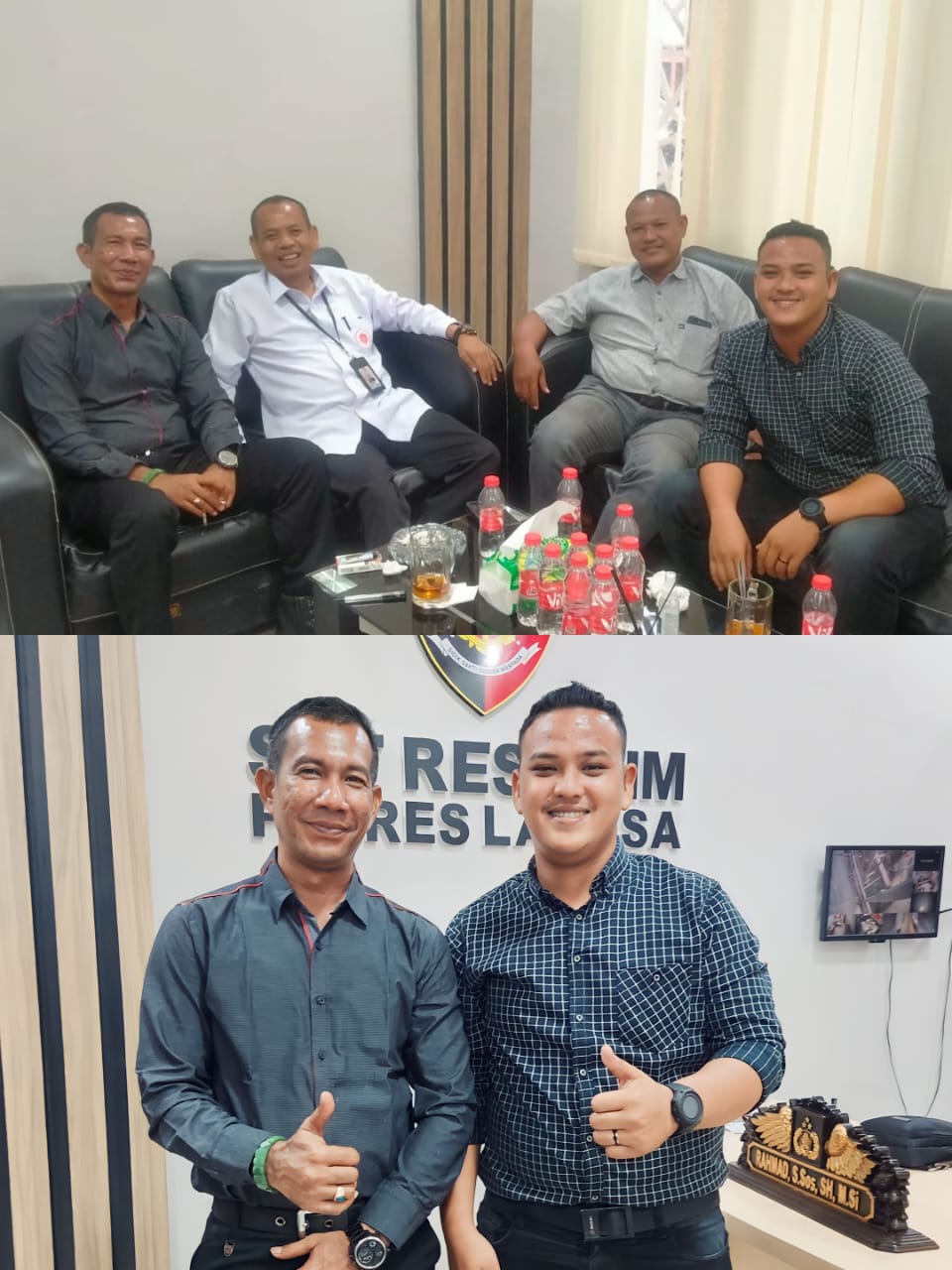 Ketua YARA dan Beberapa Wartawan Silahturahmi Dengan Kasat Reskrim Polres Langsa