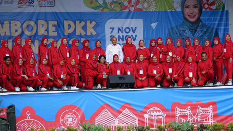 Kemeriahan Emak-emak Ikuti Jambore PKK Pangkalpinang 2023