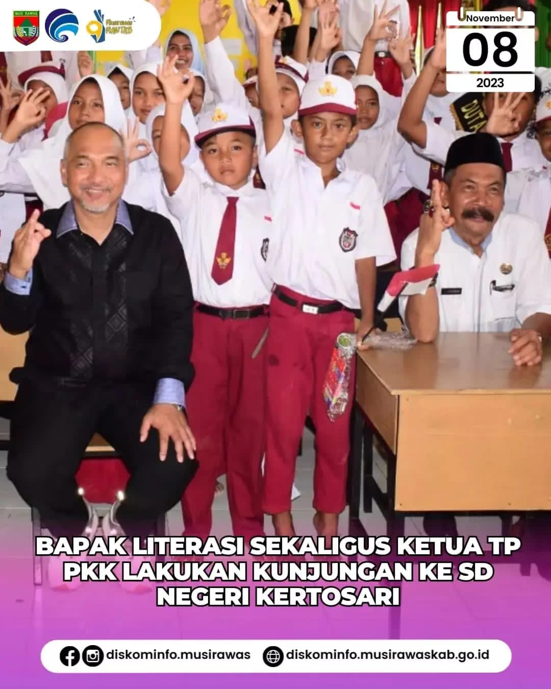 Ketua PKK Ir. Riza Novianto Gustam, Roadshow Bapak Literasi