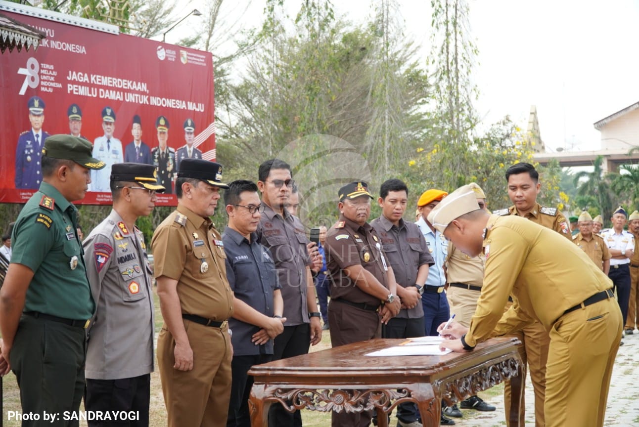 Pemkab Tubaba Melakukan Deklarasi dan Penandatanganan Fakta Integritas Netralitas ASN