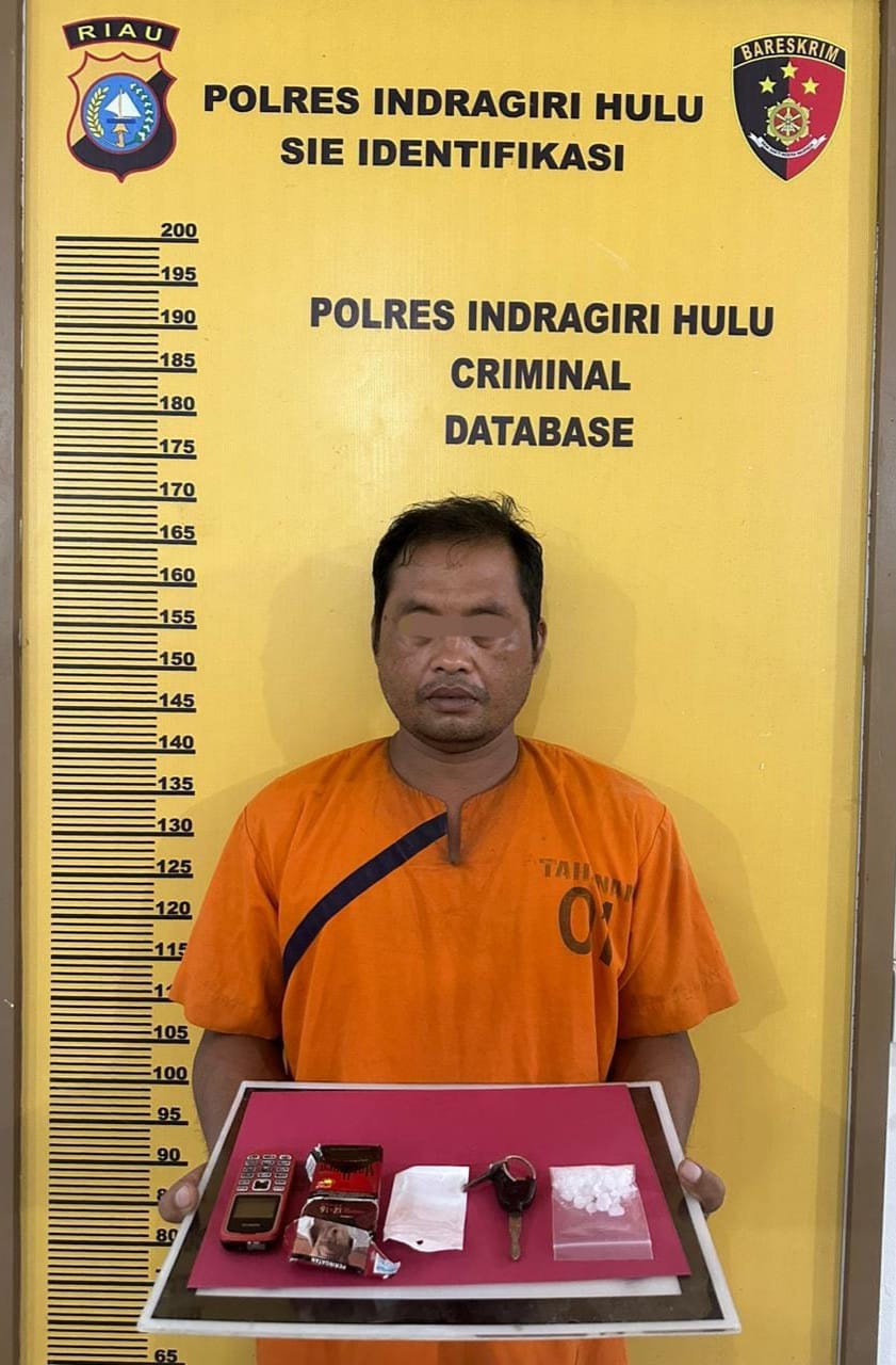 Kasat Narkoba Polres Inhu Ringkus Pengedar Sabu