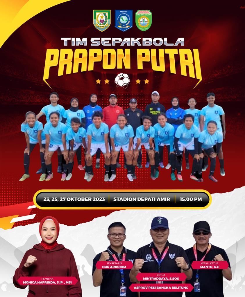 Kota Pangkalpinang Jadi Tuan Rumah Babak Kualifikasi Tim Sepak Bola Prapon Putri, Asprov PSSI Babel Optimis Lolos PON