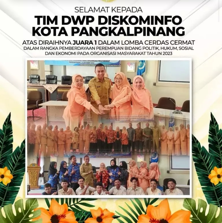 DWP Diskominfo Kota Pangkalpinang Rebut Juara I Lomba Cerdas Cermat