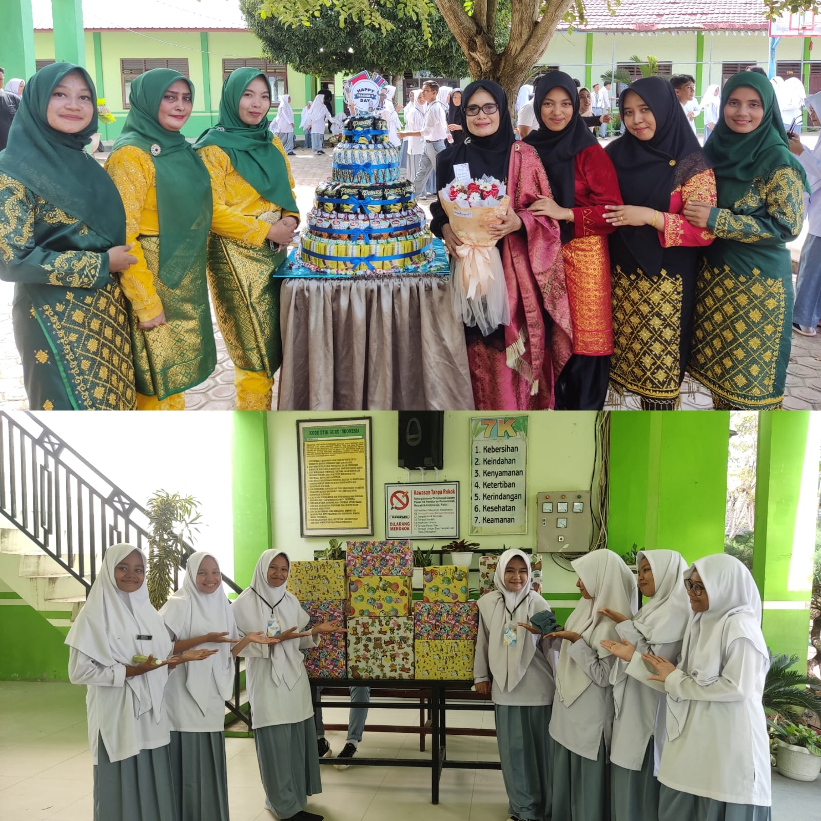 Rayakan “Hari Guru Nasional” Siswa SMAN 1 Idi Rayeuk Beri Kado Spesial ke Gurunya