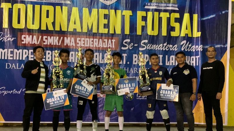 Menjunjung Tinggi Sportivitas Dan Kebersamaan Turnamen Futsal Memperebutkan Bupati Langkat Konudif
