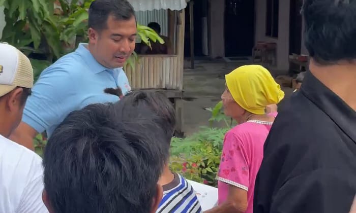 TKD Prabowo Gibran Sumut Gelar Pembagian Makan Siang dan Susu Gratis di Kota Medan