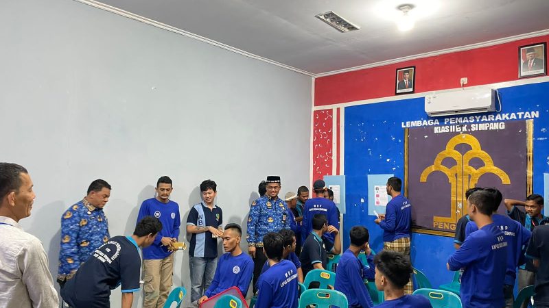 23 WBP Lapas Kelas IIB Kuala Simpang, Mengikuti Kegiatan Sekolah Kejar Paket Oleh Dinas Pendidikan Aceh Tamiang
