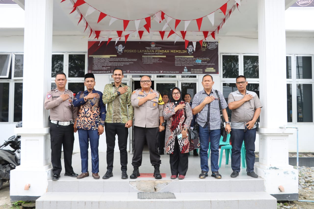 Kapolres Tanjung Balai Monitoring dan Koordinasi Kantor KPU Kota Tanjung Balai