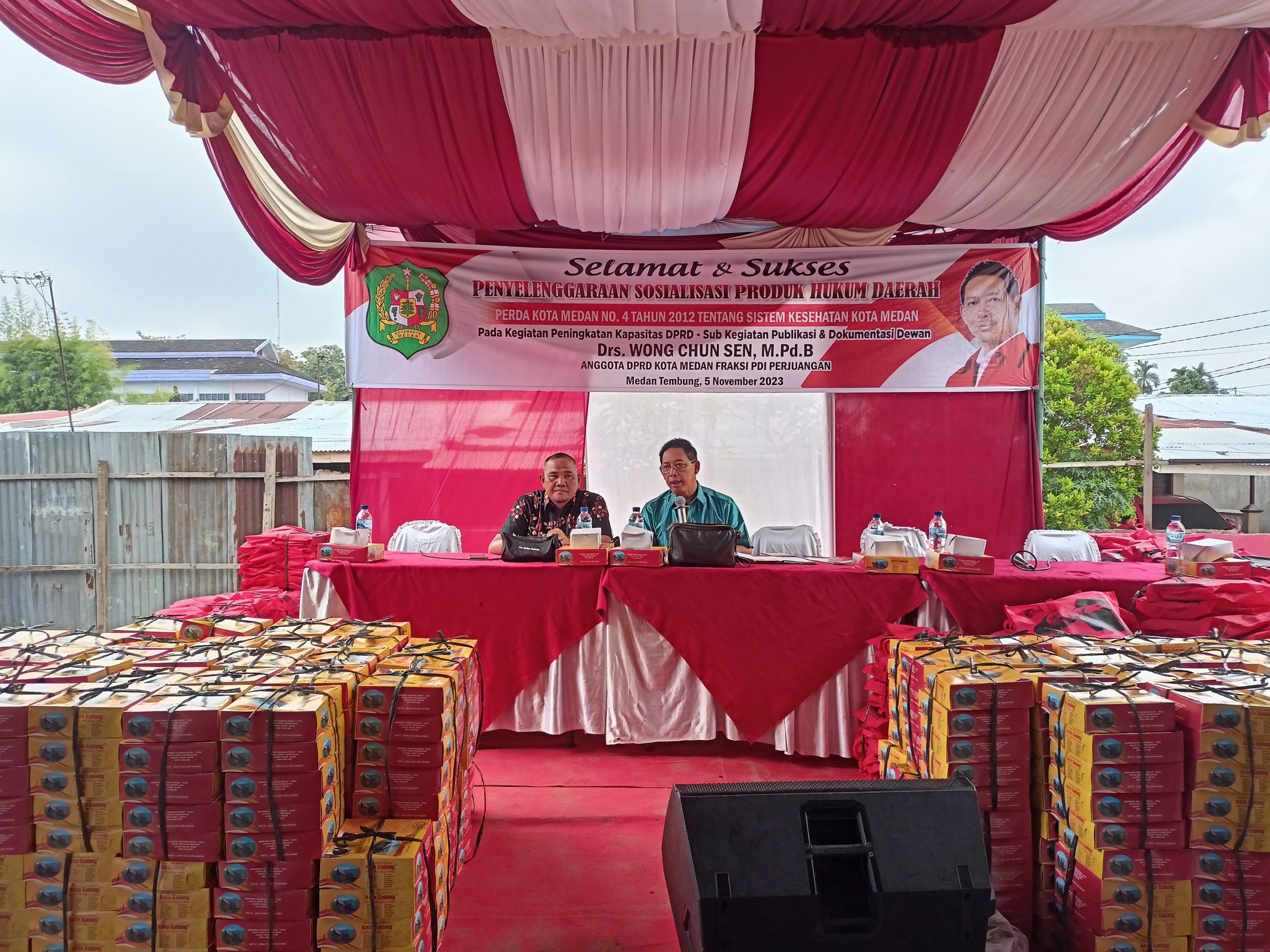 Bawakan Sosperda Tentang Kesehatan, Wong Sayangkan Perwakilan Dinsos, Dinkes dan BPJS Kesehatan Kota Medan Tidak Hadir