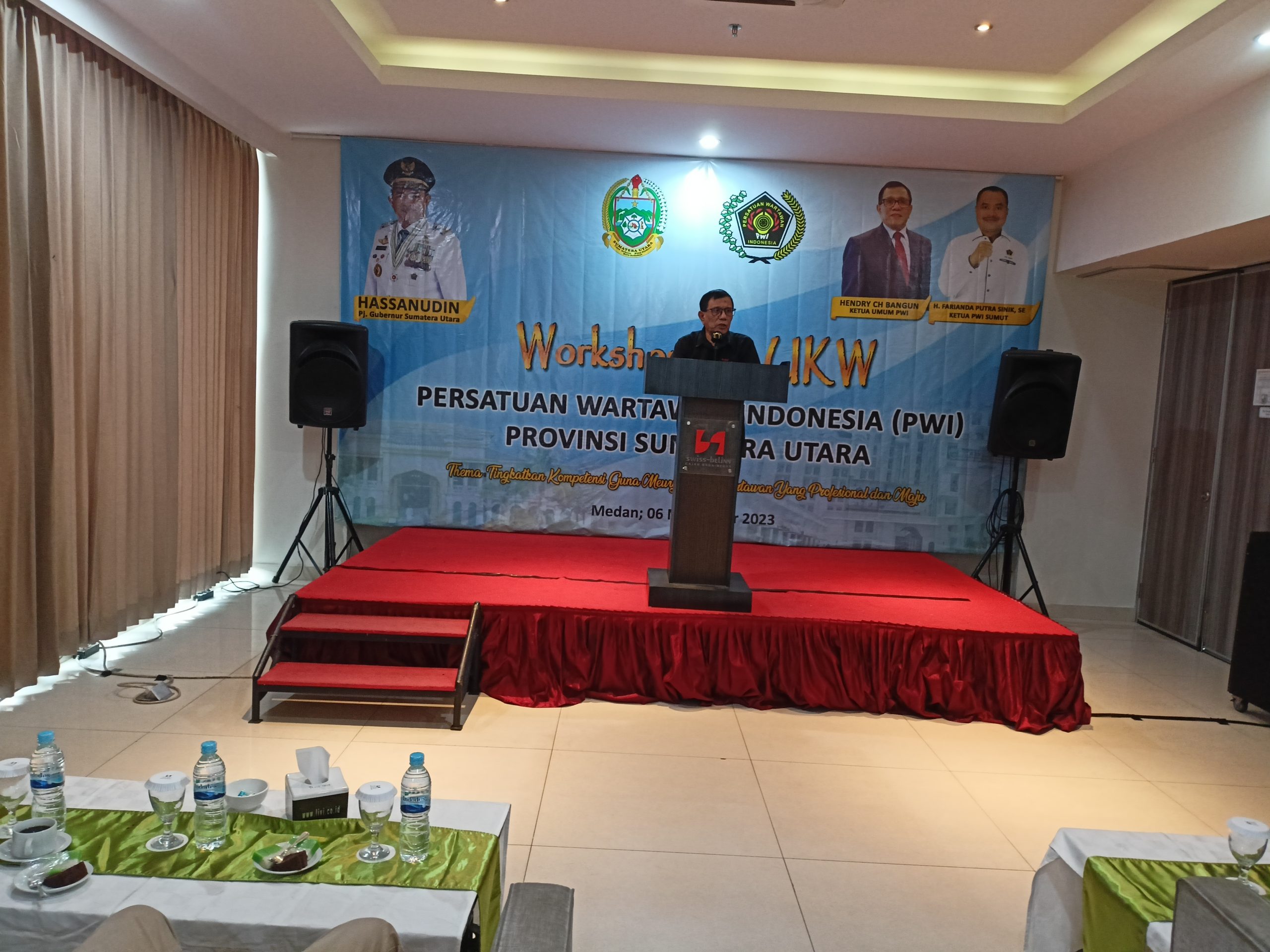 Hadir Pada Pelaksanaan Workshop Pra UKW PWI Sumut, Ketua PWI Pusat Hendri CH Bangun: Menjadi Wartawan tidak gampang apalagi mengelola media