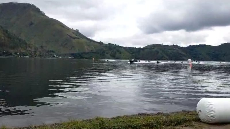 Lintasan Aquabike Jetski Danau Toba Dipastikan Bebas Enceng Gondok