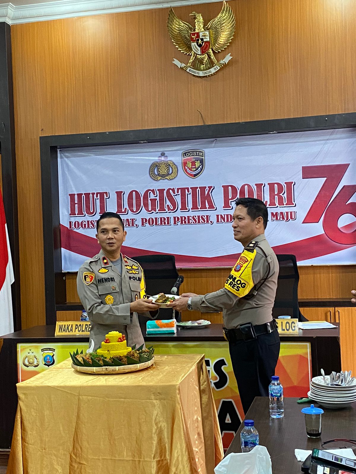Polres Langkat Peringatan HUT KE-76 Logistik Polri dipimpin Waka Polres