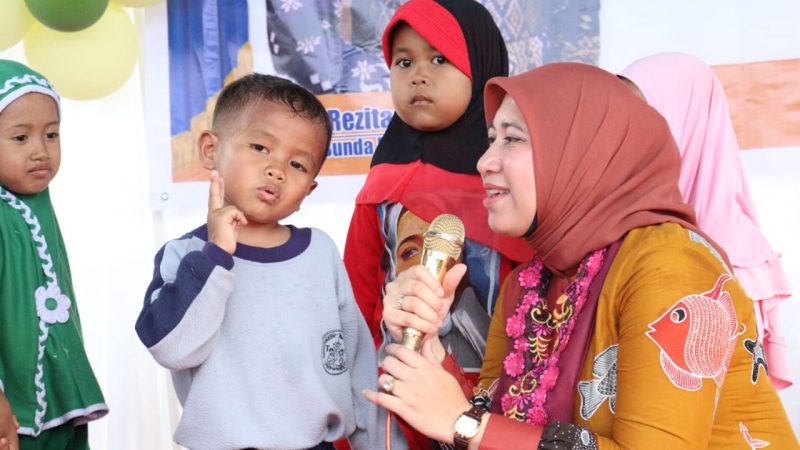 Meriahkan Gebyar PAUD, Bupati Inhu Lakukan Tanya Jawab Bersama Anak Didik