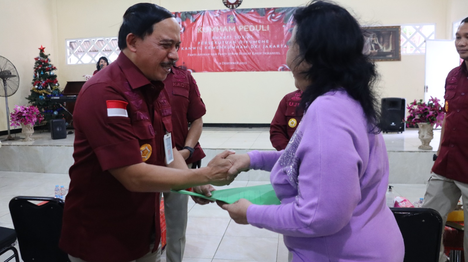 Persekutuan Oikumene Umat Kristiani Kantor Wilayah Kemenkumham DKI Jakarta Gelar Bakti Sosial dalam Rangka Perayaan Natal Tahun 2023
