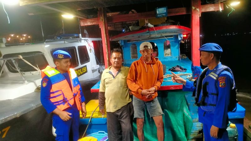 Polairud Polres Tanjung Balai Patroli Kejar Kapal Yang Dicurigai
