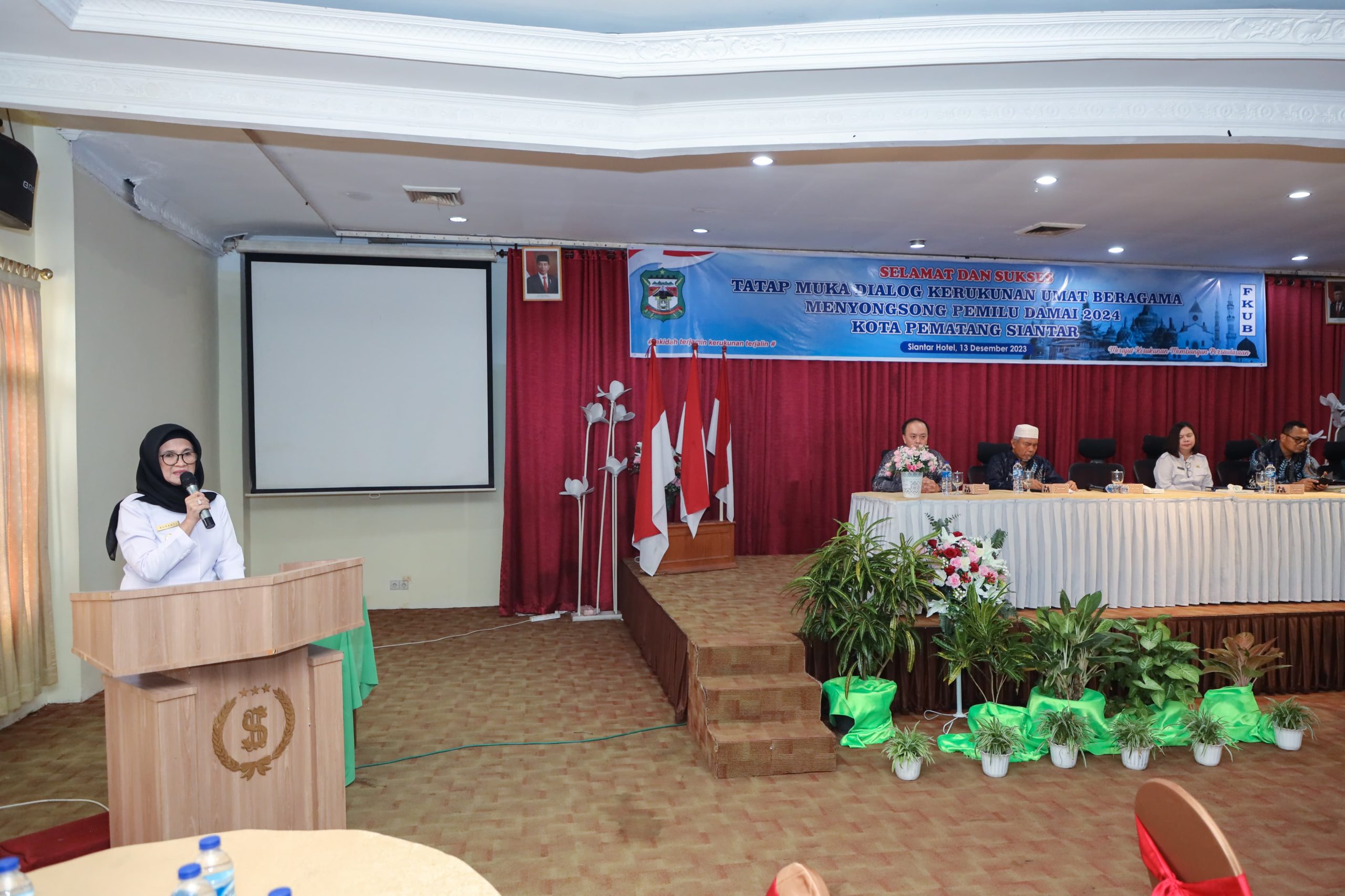 Wali Kota Buka Acara Tatap Muka Dialog Kerukunan Umat Beragama Menyongsong Pemilu Damai 2024 Kota Pematang Siantar