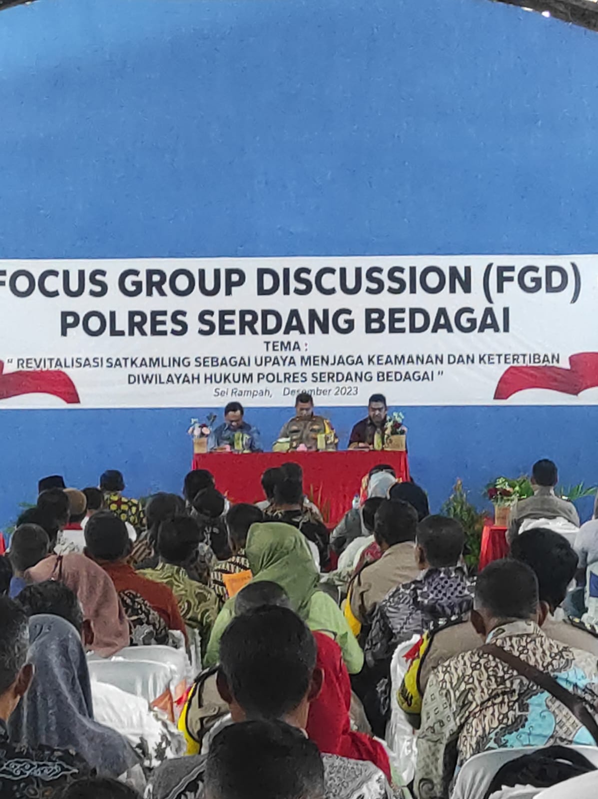 Jelang Pemilu 2023 – 2024 dan Nataru, Polres Sergai Gelar FGD Pengaktifan Satkamling