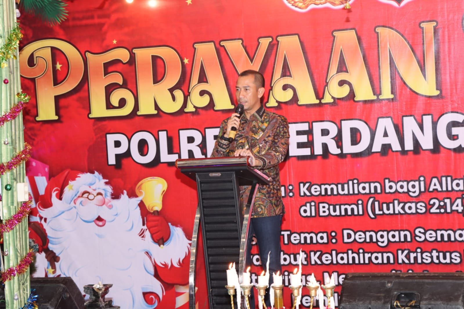 Perayaan Natal Keluarga Besar Polres Sergai, AKBP Oxy : Pererat Hubungan Sesama Anggota dan Masyarakat