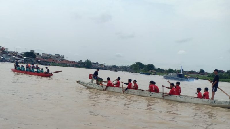 Polres Tanjung Balai Pantau Lomba Dayung Menyambut Hari Jadi Ke 403 Kota Tanjung Balai
