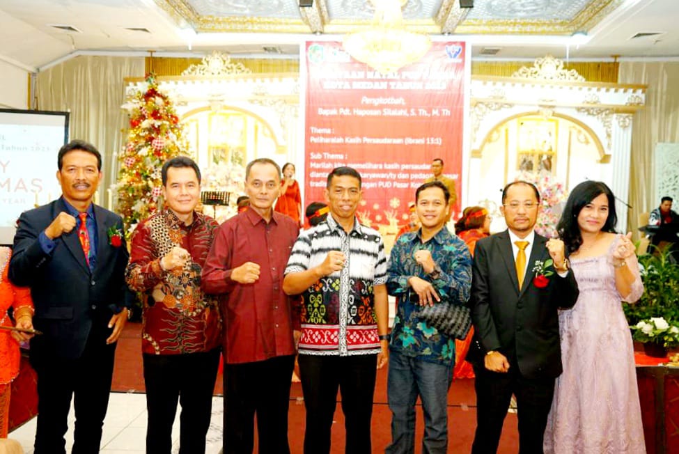 Perayaan Natal PUD Pasar Medan, Dirut: Perkuat Kolaborasi untuk Hadapi Tantangan yang Kian Dinamis