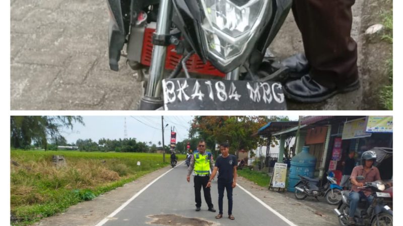 Dua Sepeda Motor Lakalantas di Sergai, Seorang Pelajar Meninggal Dunia