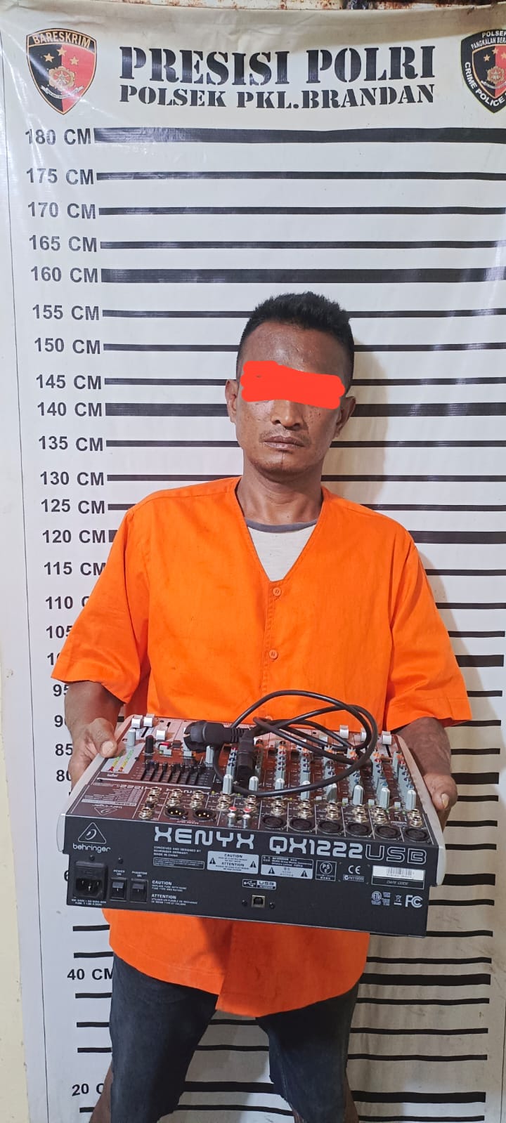Pria Pengangguran Diduga Pelaku pencuri Sound System Mesjid ditangkap Polisi