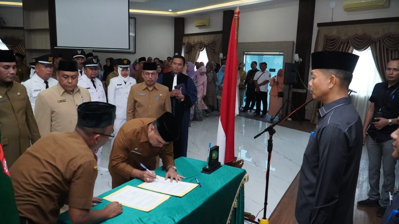 Plt Bupati Langkat Lantik 138 ASN Di Jajaran Pemkab Langkat