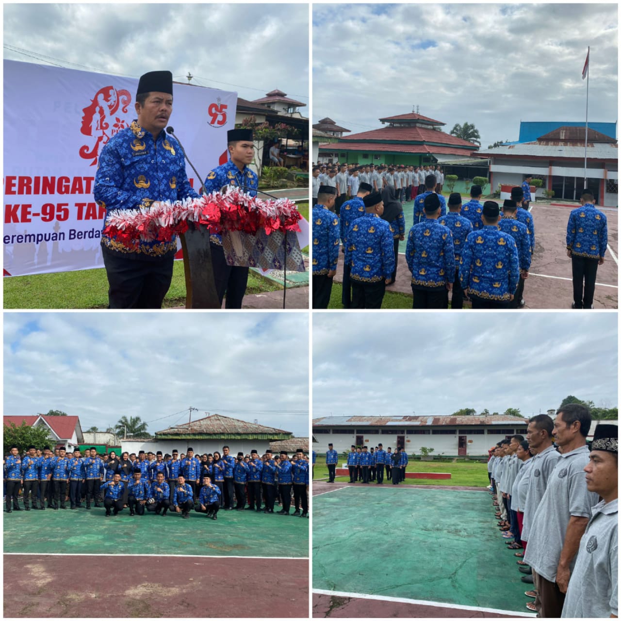 Rutan Kelas II B Rengat Inhu Gelar Upacara Hari Ibu  ke 95 Tahun 2023