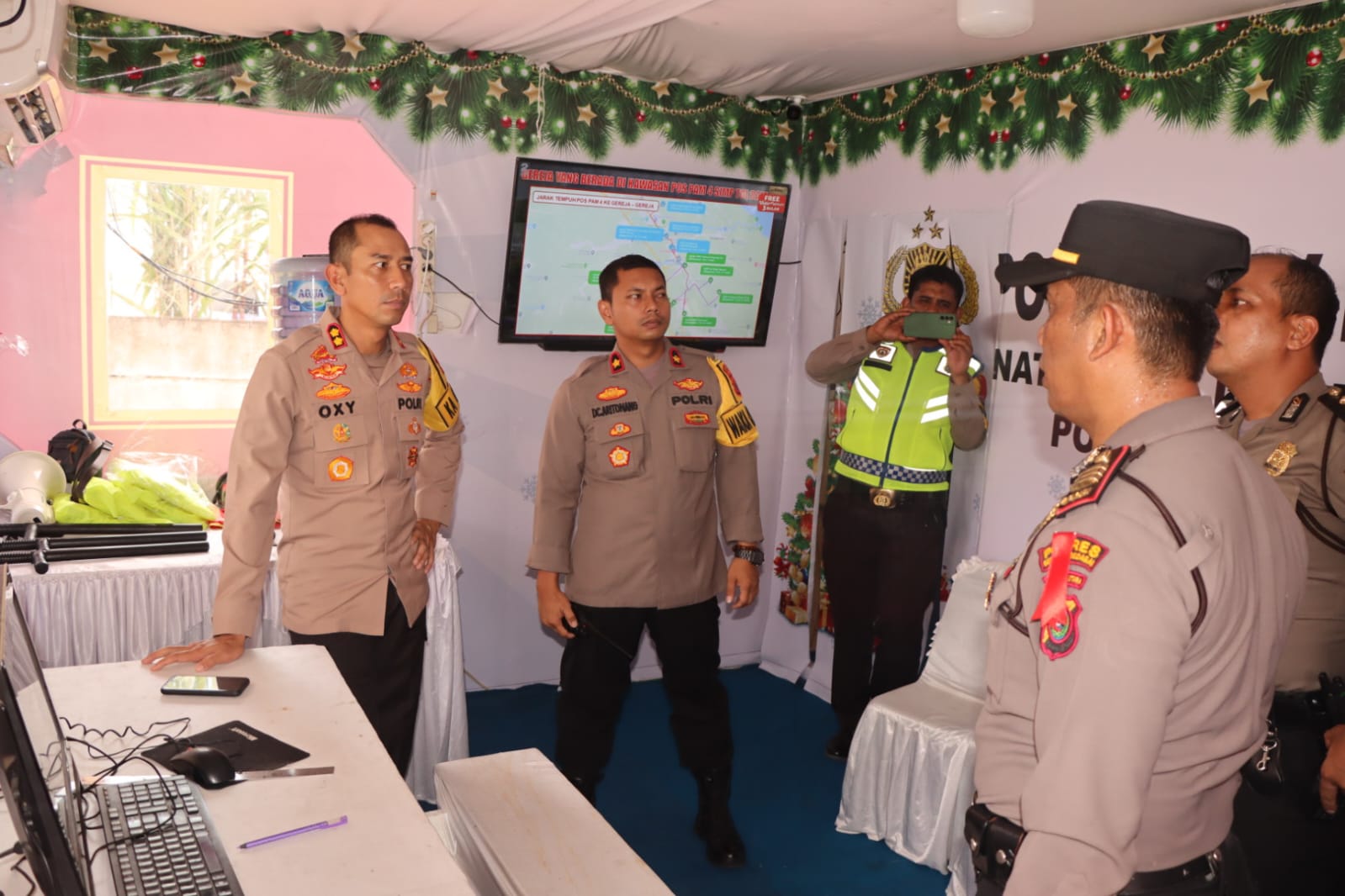 Cek Pos Pam dan Pos Yan Nataru 2023 – 2024, Ini Pesan Kapolres Sergai