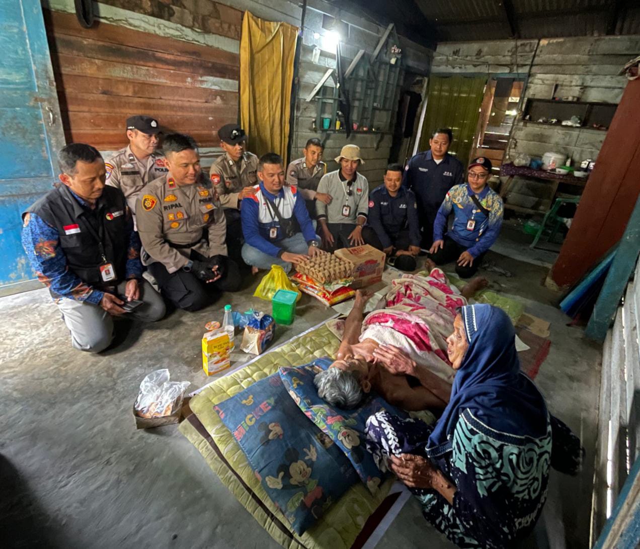 Sinergitas, Polsek LBJ Silahturahmi Dengan PPK, Panwascam dan PPS Kulim Jaya